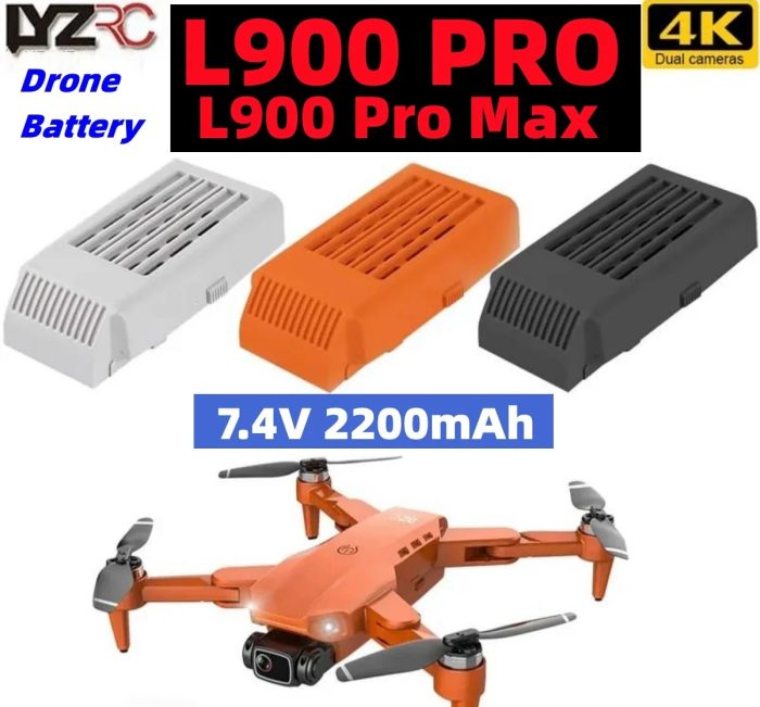 L900 PRO MAX Drone Bataryası 7.4V 2200mAh - Görsel 3