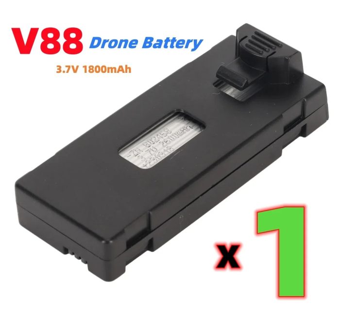 V88 Drone Bataryası 3.7V 1800mAh - Görsel 2