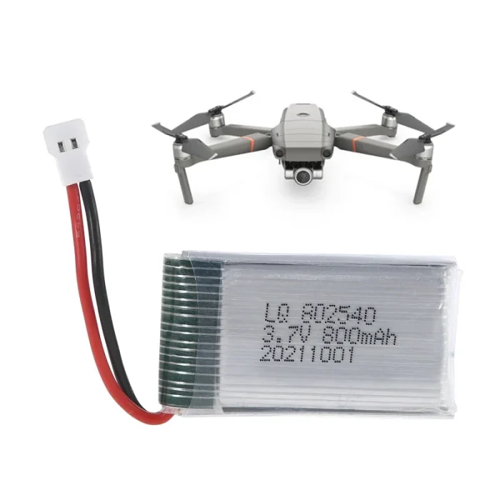 3.7V 800mAh 802540 Drone Bataryası - Görsel 2