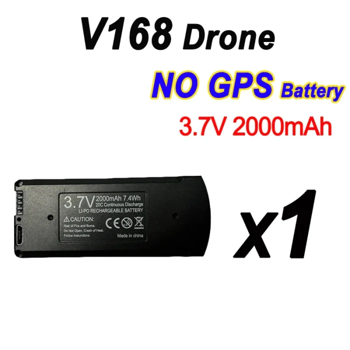 V168 Drone Bataryası 2000mAh - Görsel 2