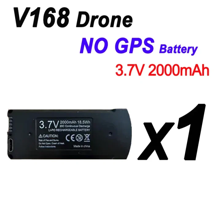 V168 Drone Bataryası 2000mAh - Görsel 1